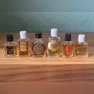 Perfume Mini Travel Purse Size Perfume Bottles Vintage Lot Of 6 France